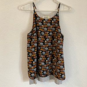 Stack of book print top